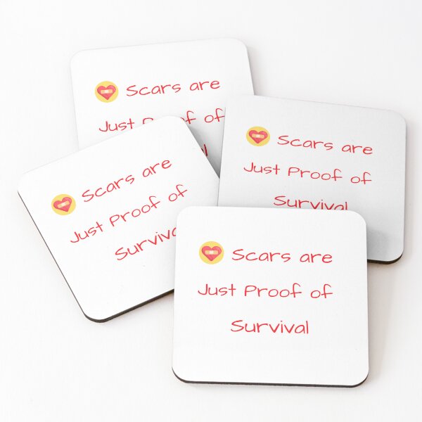 Item preview, Scars are Just Proof of Survival designed and sold by Caris Clothing.