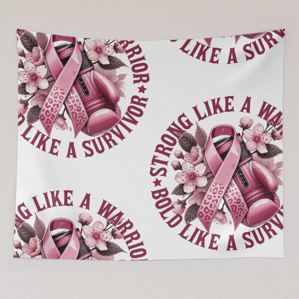 Item preview, Bold like a survivor, strong like a warrior designed and sold by CleanDecor.