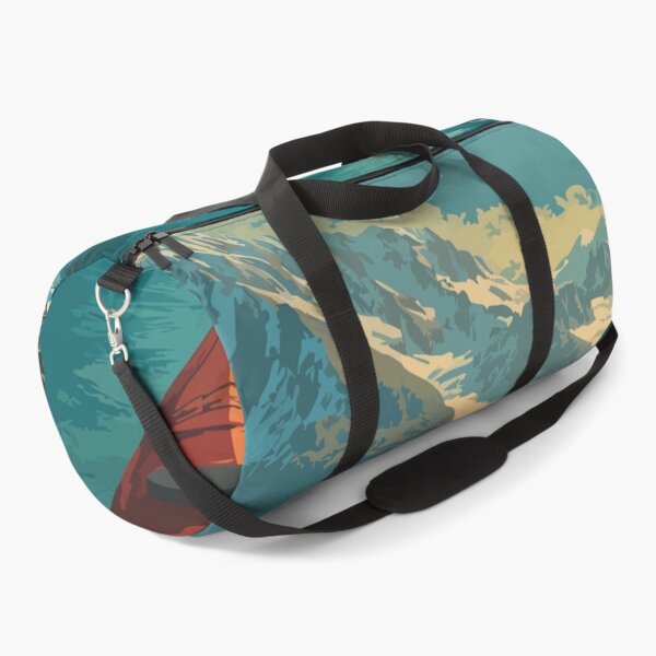 Item preview, Valdez Alaska Vintage Travel Art | Kayaking in Prince William Sound Fjord designed and sold by TuncGK.