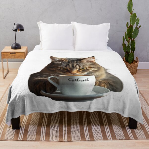 Item preview, Cat and Coffee – Funny Illustration for Coffee and Cat Lovers designed and sold by RAKO13.