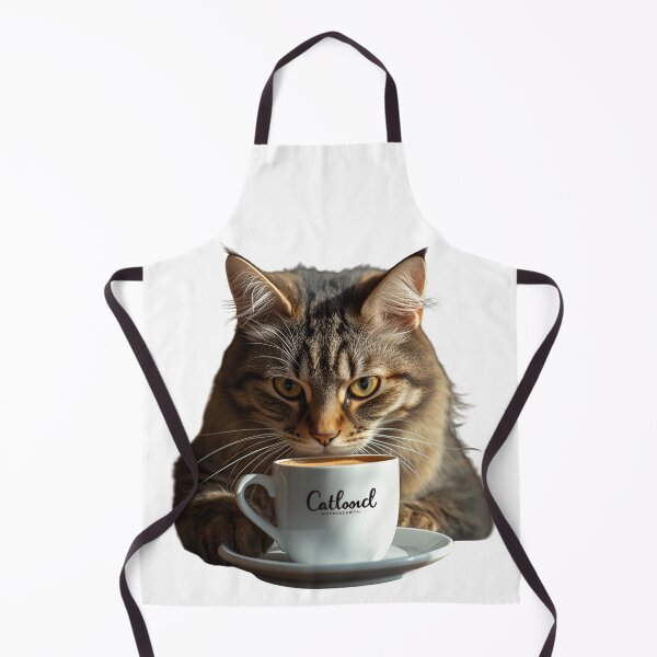 Item preview, Cat and Coffee – Funny Illustration for Coffee and Cat Lovers designed and sold by RAKO13.