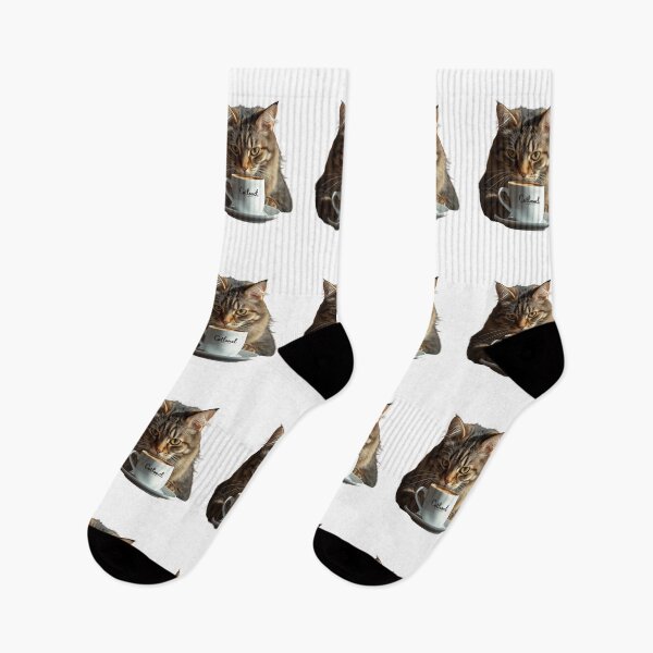 Item preview, Cat and Coffee – Funny Illustration for Coffee and Cat Lovers designed and sold by RAKO13.