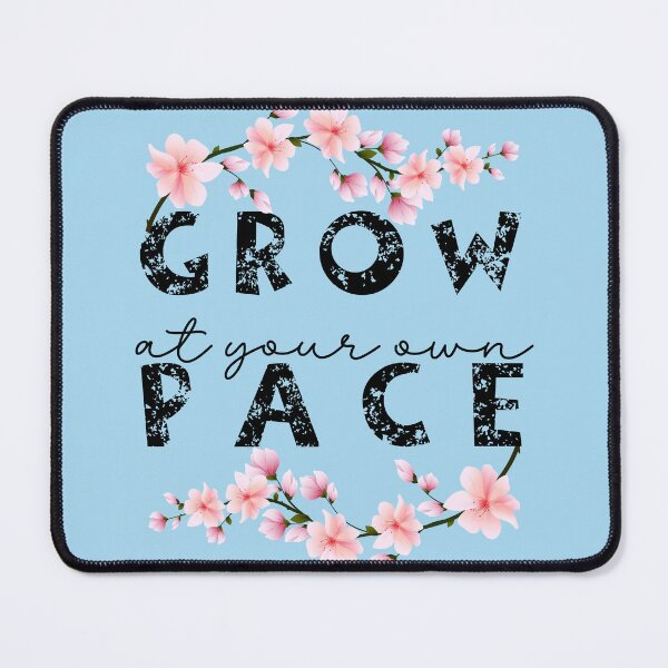 Item preview, Grow at Your Own Pace with Cherry Blossoms – Motivational Quote designed and sold by PrintableByZaah.