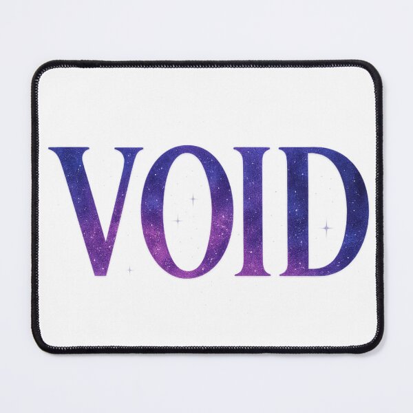 Item preview, “VOID – Cosmic Galaxy Text Design” designed and sold by DailyVibesCo.
