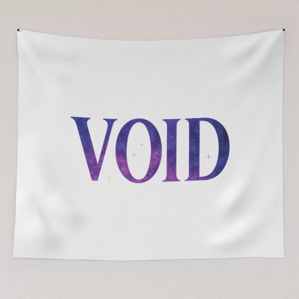 Item preview, “VOID – Cosmic Galaxy Text Design” designed and sold by DailyVibesCo.