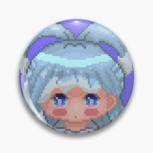 Item preview, [Hololive] Kobo Kanaeru Chibi Flushed Pixel Art designed and sold by RobusonArts.