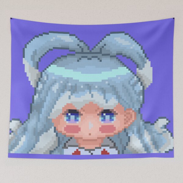 Item preview, [Hololive] Kobo Kanaeru Chibi Flushed Pixel Art designed and sold by RobusonArts.