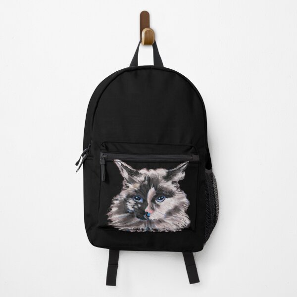 Item preview,  Ragdoll Cat Watercolor Art - Blue Eyes Portrait Wall Art designed and sold by HeidiArtist.