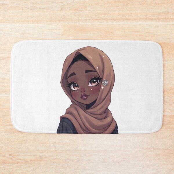 Item preview, Elegant Hijab Girl Sticker | Beautiful Muslimah Portrait designed and sold by Lulunza.