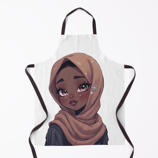 Item preview, Elegant Hijab Girl Sticker | Beautiful Muslimah Portrait designed and sold by Lulunza.