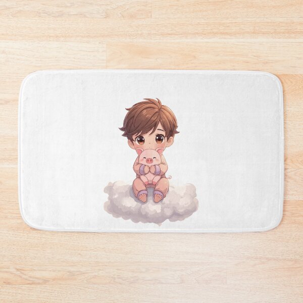 Item preview, Cloud Cuddles – Boy with Mini Piglet designed and sold by Purdiole-art.
