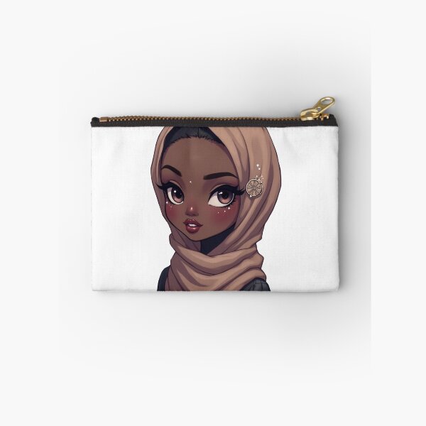 Item preview, Hijabi Girl with Brown Hijab Sticker | Cute Modest Fashion designed and sold by Lulunza.