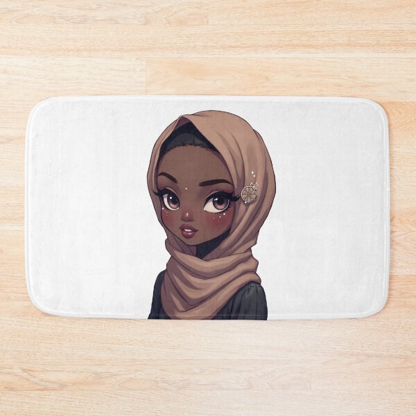 Item preview, Hijabi Girl with Brown Hijab Sticker | Cute Modest Fashion designed and sold by Lulunza.