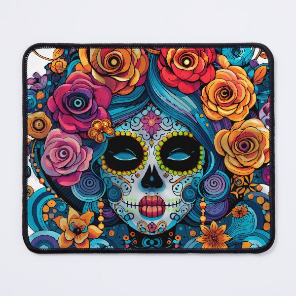 Item preview, Colorful Catrina Illustration - Day of the Dead Art and Mexican Tradition designed and sold by  Ojo de Lilith.