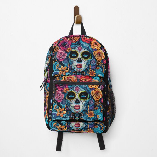 Item preview, Colorful Catrina Illustration - Day of the Dead Art and Mexican Tradition designed and sold by Ojo de Lilith.