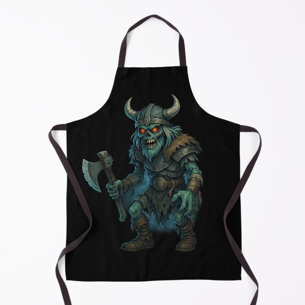 Item preview, Zombie Viking Warrior with Glowing Axe designed and sold by Everyday Motif.