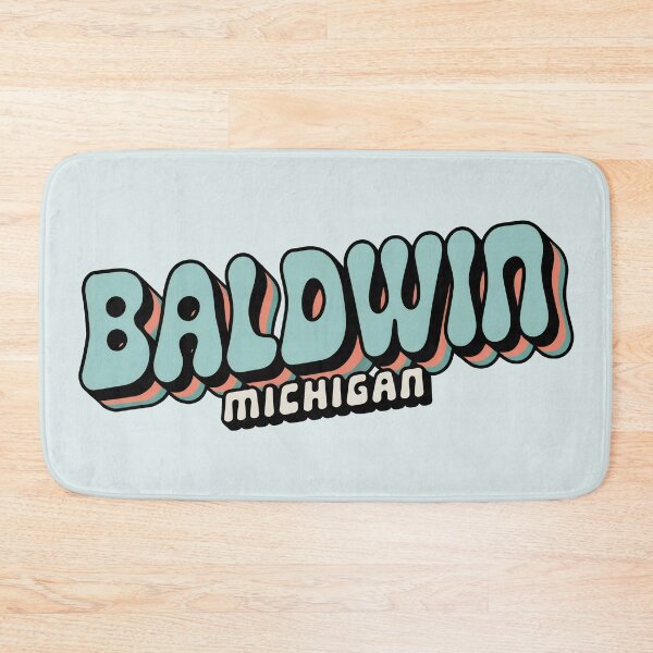 Item preview, Baldwin Michigan 70s Retro designed and sold by TheOldMittenIllustrated.
