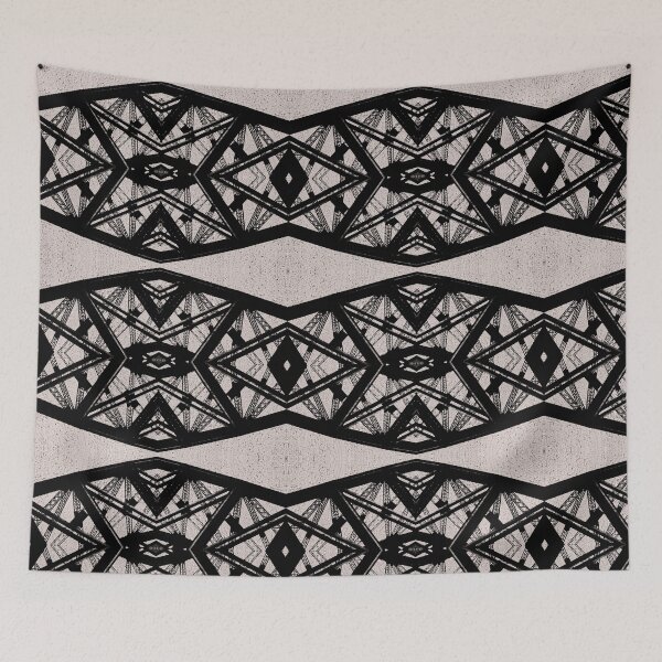 Item preview, Art Deco Black Lace Horizontal Stripe designed and sold by Bloomin' Arty Fashion.