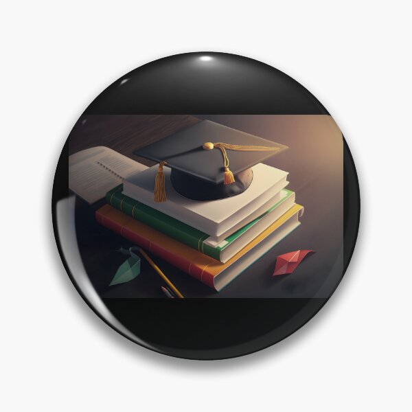 Item preview, Graduation illustration background with graduation hat and books. AI Generative content designed and sold by dvoevnore.
