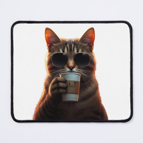 Item preview, Cat and Coffee – Funny Illustration for Coffee and Cat Lovers designed and sold by RAKO13.