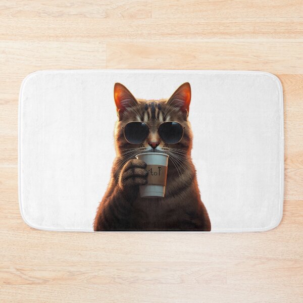 Item preview, Cat and Coffee – Funny Illustration for Coffee and Cat Lovers designed and sold by RAKO13.