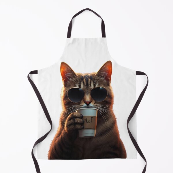 Item preview, Cat and Coffee – Funny Illustration for Coffee and Cat Lovers designed and sold by RAKO13.