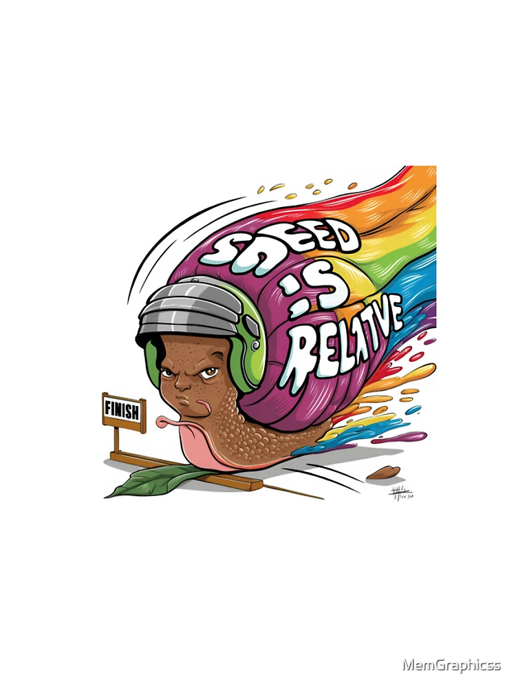 Thumbnail 4 of 4, iPhone Case, "Speed Is Relative" Racing Snail designed and sold by MemGraphicss.