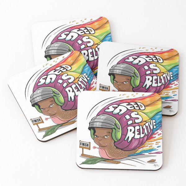 Item preview, "Speed Is Relative" Racing Snail designed and sold by MemGraphicss.