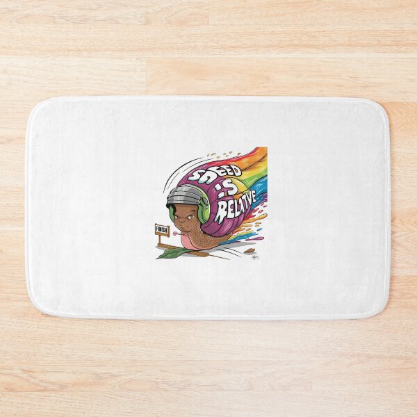 Item preview, "Speed Is Relative" Racing Snail designed and sold by MemGraphicss.