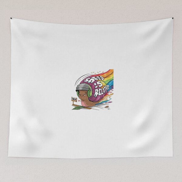 Item preview, "Speed Is Relative" Racing Snail designed and sold by MemGraphicss.