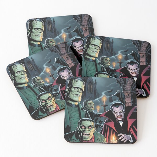 Item preview, Frankenstein and Dracula designed and sold by Fazube.