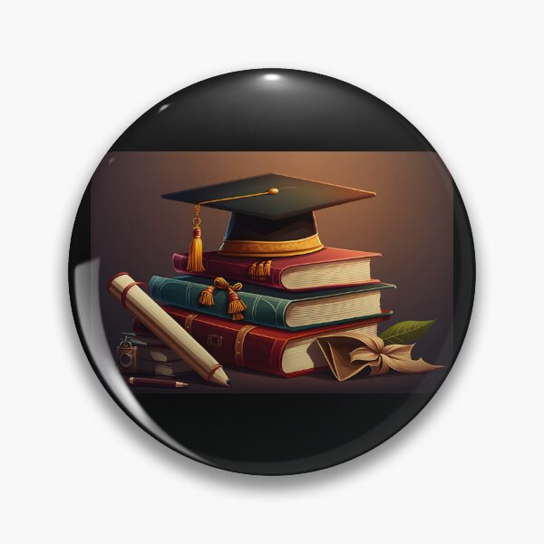 Item preview, Graduation illustration background with graduation hat and books. AI Generative content designed and sold by dvoevnore.