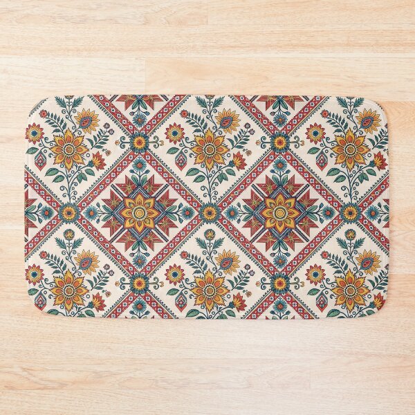 Item preview, Vibrant Folk Floral Seamless Pattern designed and sold by ML-Media.