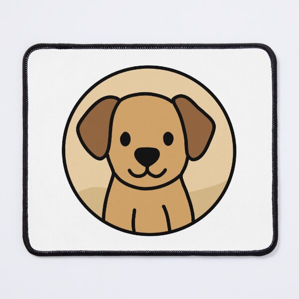 Item preview, Cute Dog Minimalist Circle Animal Illustration designed and sold by PinFlick.