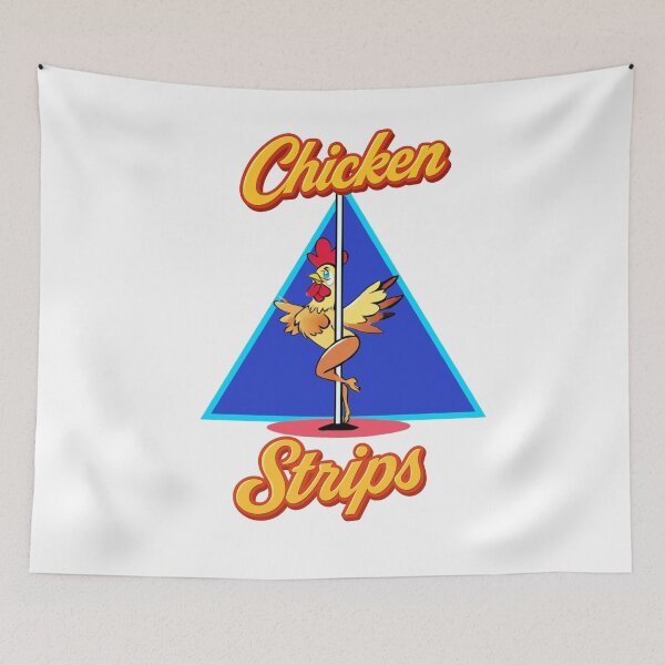 Item preview, Hilarious Chicken Strips Design – Retro Humor Tee designed and sold by DLG Tees.