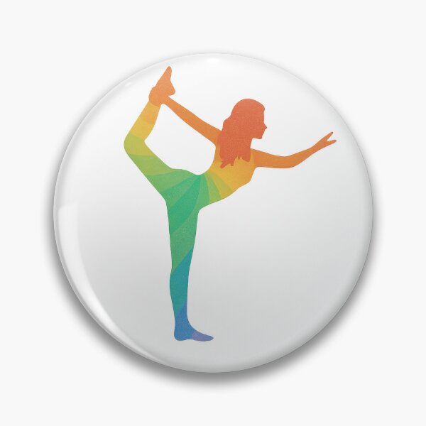 Item preview, Rainbow Flow Dancer Pose designed and sold by Fitnessandyoga.