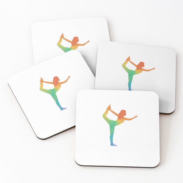 Item preview, Rainbow Flow Dancer Pose designed and sold by Fitnessandyoga.