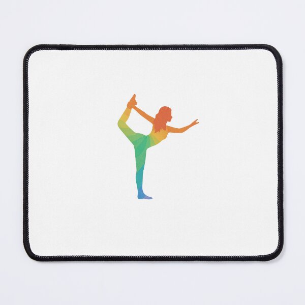 Item preview, Rainbow Flow Dancer Pose designed and sold by Fitnessandyoga.