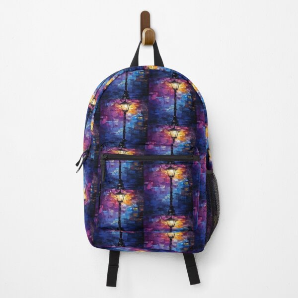 Item preview, Street Lamp in Colorful Night Artwork designed and sold by NivyasArtistry.