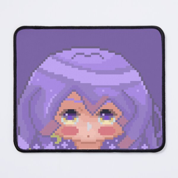 Item preview, [Hololive] Moona Hoshinova Chibi Flushed Pixel Art designed and sold by RobusonArts.