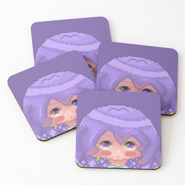 Item preview, [Hololive] Moona Hoshinova Chibi Flushed Pixel Art designed and sold by RobusonArts.