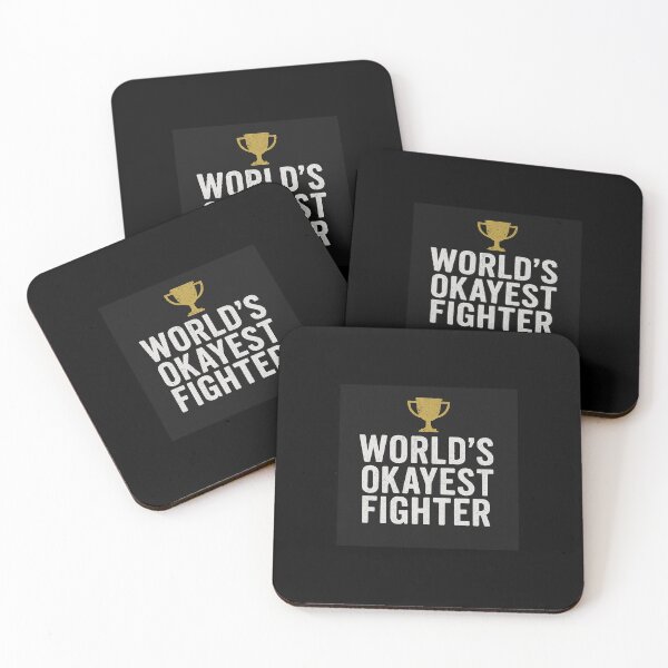 Item preview, World's Okayest Fighter designed and sold by VoltThreads.