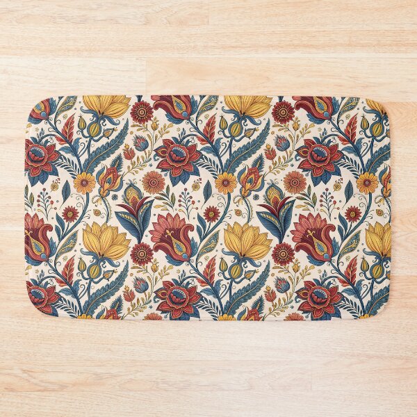 Item preview, Vibrant Bohemian Floral Seamless Pattern designed and sold by ML-Media.