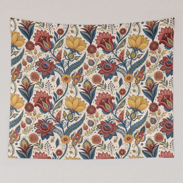 Item preview, Vibrant Bohemian Floral Seamless Pattern designed and sold by RGShirtWorks.