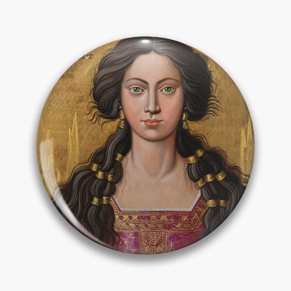 Item preview, Vintage Medieval style art of Esmeralda from the Hunchback of Notre Dame by Victor Hugo designed and sold by Vintage Designs +.