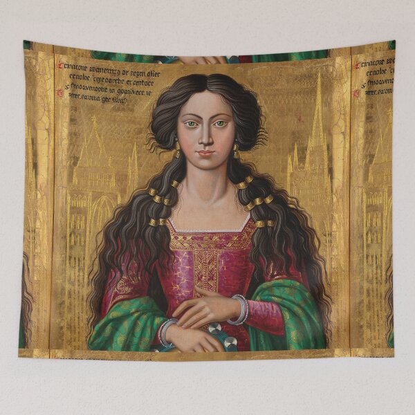 Item preview, Vintage Medieval style art of Esmeralda from the Hunchback of Notre Dame by Victor Hugo designed and sold by Vintage Designs +.