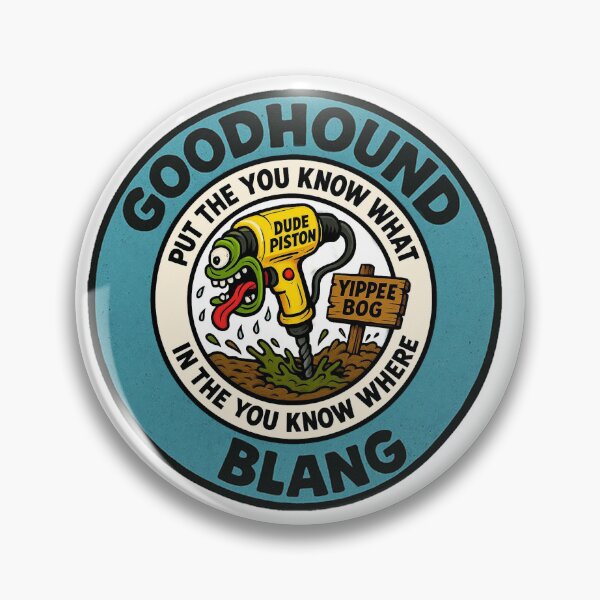 Artikelvorschau, Goodhound Blang "Dude Piston" T-Shirt entworfen und verkauft von Goodhound Blang Merch.
