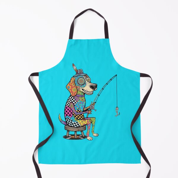 Item preview, Psychedelic Dog Fishing designed and sold by Too Kool Designing .