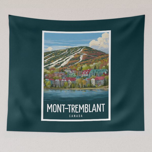 Item preview, A Pop Art Illustration of Mont Tremblant - Canada  designed and sold by StudioRedKoala.