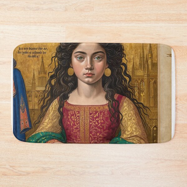 Item preview, Vintage Medieval style art of Esmeralda from the Hunchback of Notre Dame by Victor Hugo designed and sold by Vintage Designs +.